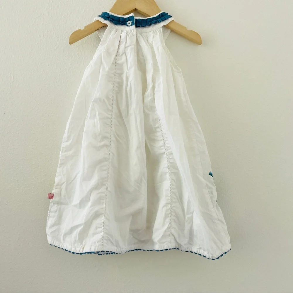 Cutey Couture Girls Dress - Embellished Floral Embroidered